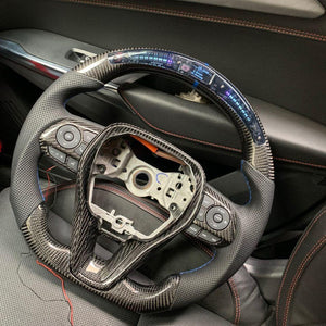 CZD 2019-2020 Corolla carbon fiber steering wheel with LED