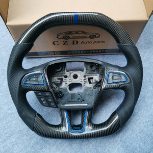 ford focus rs mk3/mk3.5 carbon fiber steering wheel -CZD