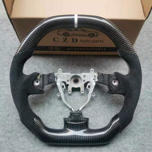 For 2008-2014 Subaru STI/WRX Carbon Fiber Steering Wheel