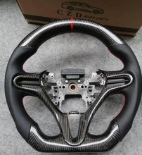 Load image into Gallery viewer, CZD-2008-2011 Honda civic /8th Gen civic carbon fiber steering wheel