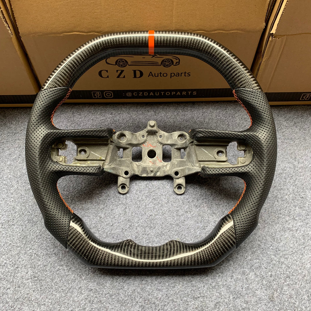 CZD Jeep Wrangler JL/Gladiator JT 2018/2019/2020/2021/2022 carbon fiber steering wheel