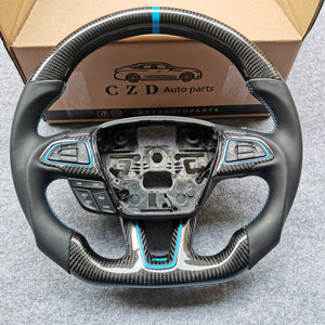 ford focus rs mk3/mk3.5 carbon fiber steering wheel -CZD