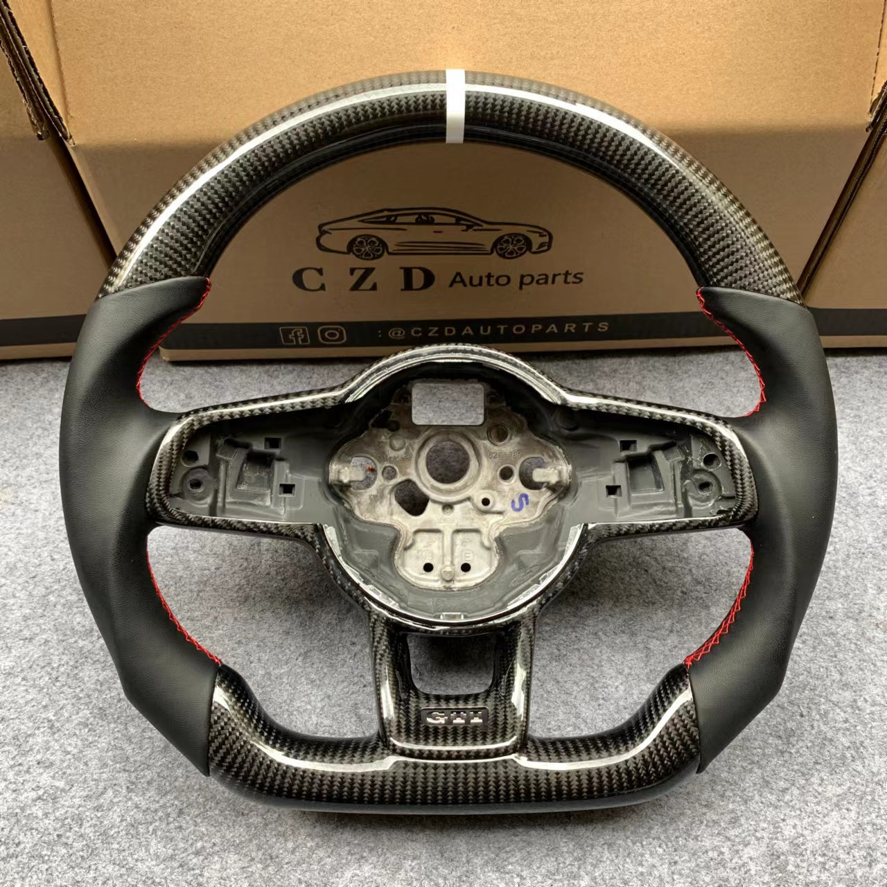 vw golf mk7.5 custom made steering wheel