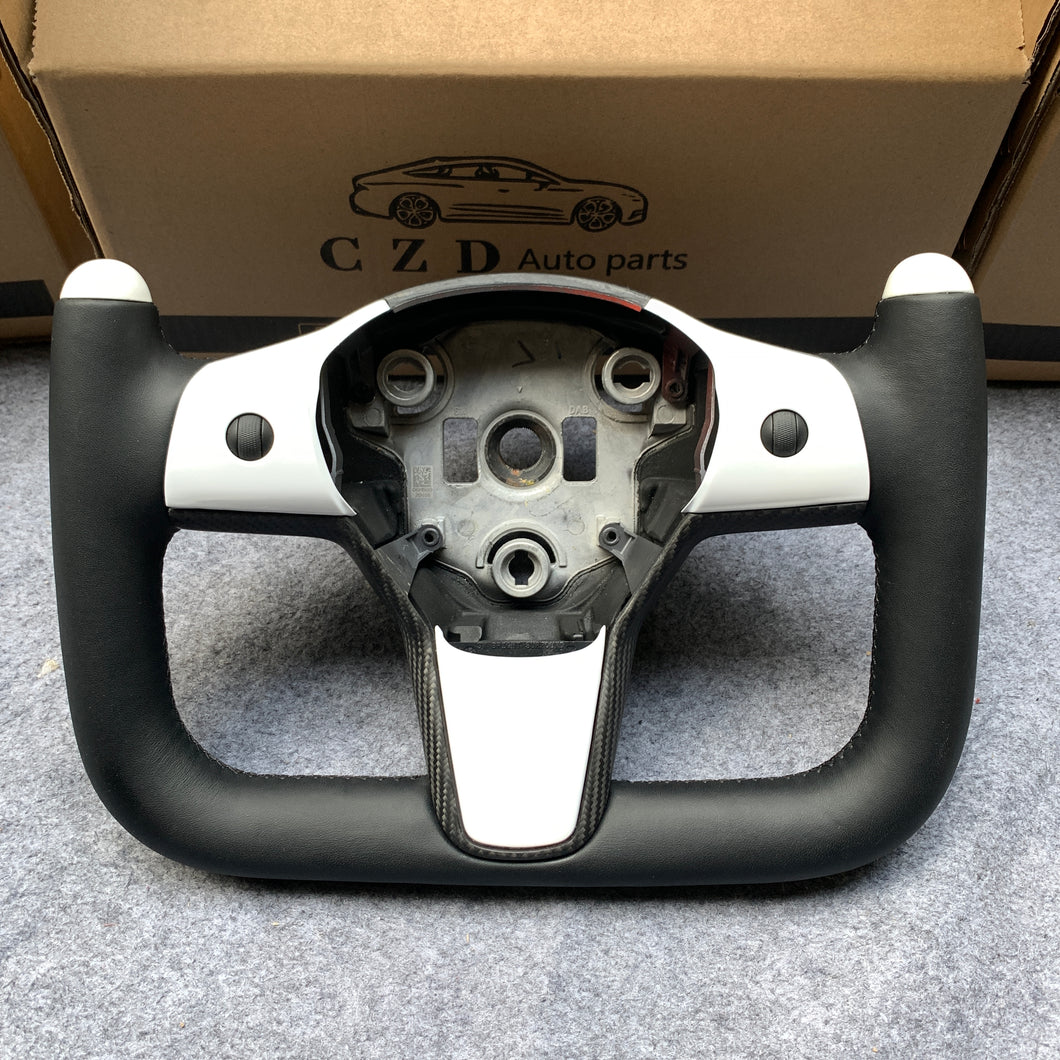 CZD Tesla model 3/model Y/Yoke carbon fiber steering wheel